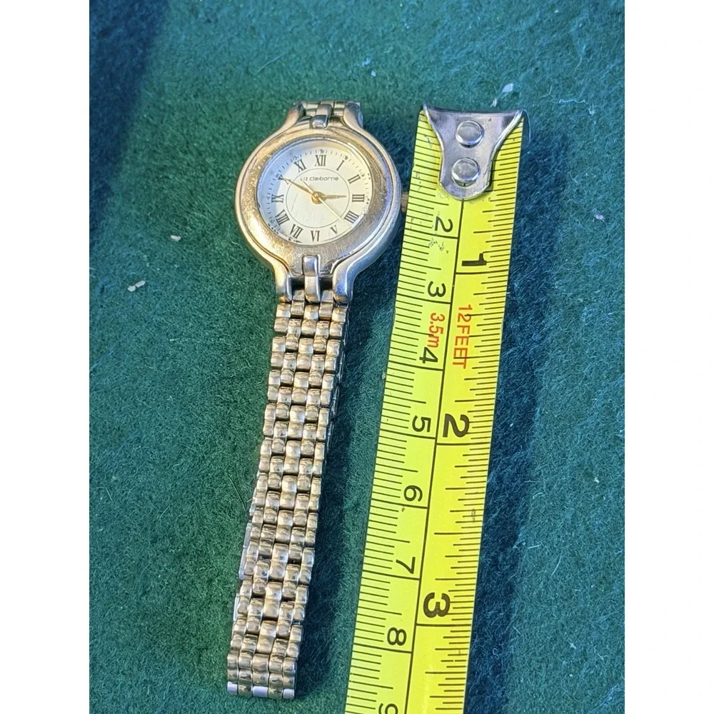 Liz Claiborne Women's Quartz Watch Gold Tone Two-Tone‎ For Parts/Repair